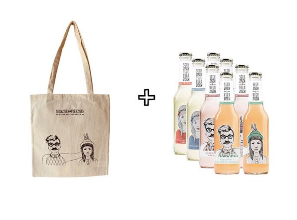 Sechzisch-Vierzisch Tasche + Kiste-Weinschorle aus Mainz online bestellen-Produktbild